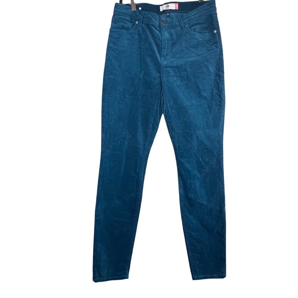 Cabi New High Skinny Corduroy Jeans Teal blue Size 6 Was $120